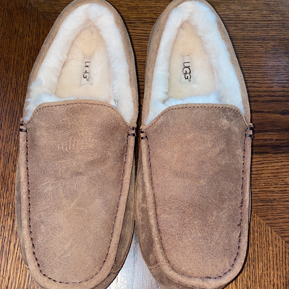 UGG Brown Suede Loafers with Cream Lining